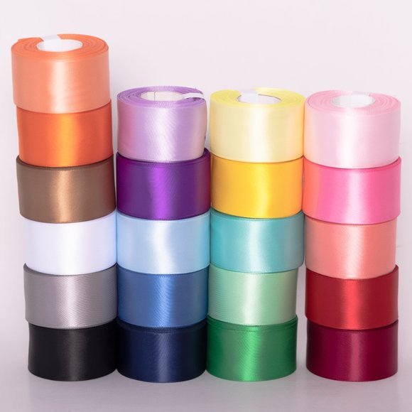 Ribbons (double face satin ribbon) 1.5" x 10 yards each roll - Picture 1 of 3